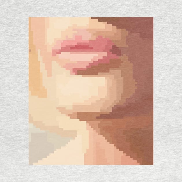 Pixel Art (pale pink lips) by Dmitry_Buldakov